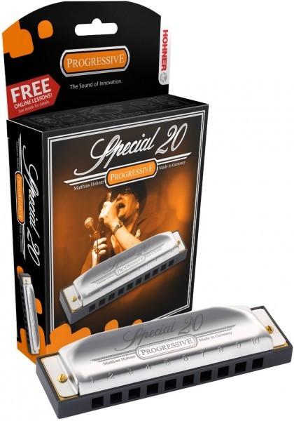 Губная гармошка диатоническая HOHNER Special 20 560/20 C (M560016X) с уроками