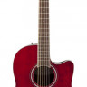 Ovation CS24-RR Celebrity Standard Mid Cutaway Ruby Red электроакустическая гитара