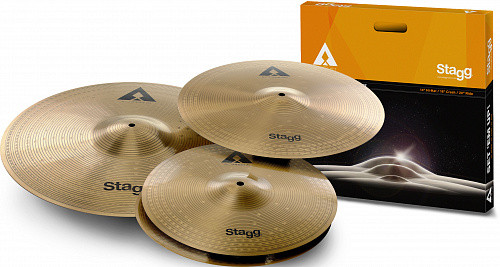 STAGG AXK SET 1 x 16" Crash 1 x 20" Ride 1 x 14" Hi-Hat комплект тарелок