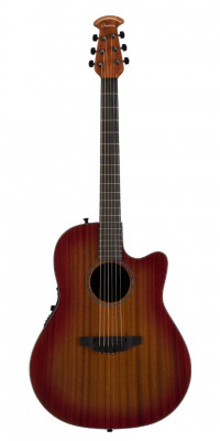 OVATION 2771STR-MB Main Street Balladeer Mahogany Satin Burst электроакустическая гитара