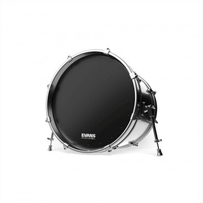 Пластик для бас барабанов EVANS BD22RA - 22" Genera EQ1 Resonant, однослойный, с демпфирующим кольцом и вентиляционными отверстиями, черный