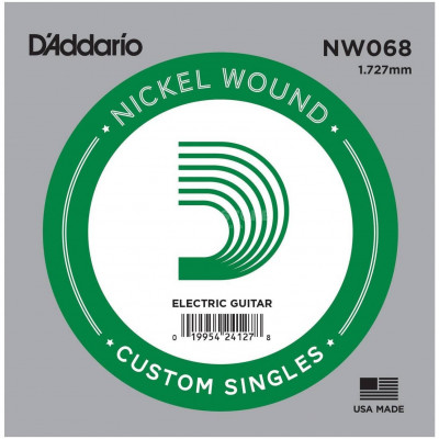 Струна одиночная для электрогитары D'ADDARIO NW068