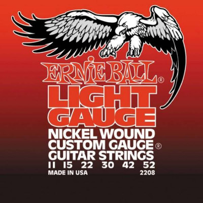 Струны для электрогитары ERNIE BALL 2208, 11-52