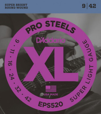 D'ADDARIO EPS520 Super Light 9-42 струны для электрогитары