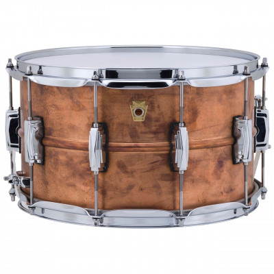 Малый барабан LUDWIG LC608R 14"*8" Raw Copper Phonic series фурнитура Imperial lugs 10 шт.