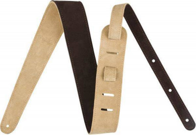 FENDER 2" Suede Strap Brown/Tan Reversible гитарный ремень двухстороний замша