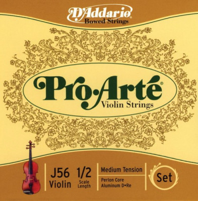 Струны для скрипки 1/2 D'Addario J56 1/2M комплект