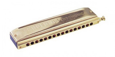 Губная гармошка хроматическая HOHNER Super 64C 7583/64 C gold (M758364)