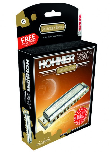 HOHNER 360° (M55016X) губная гармошка диатоническая юбилейной серии