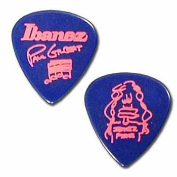 IBANEZ 1000PGJB PAUL GILBERT PICK медиатор средний именной Paul Gilbert, цвет синий, толщина 1 мм (50 штук в упаковке)