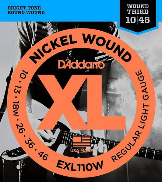 D'ADDARIO EXL110W Regular Light 10-46 струны для электрогитары