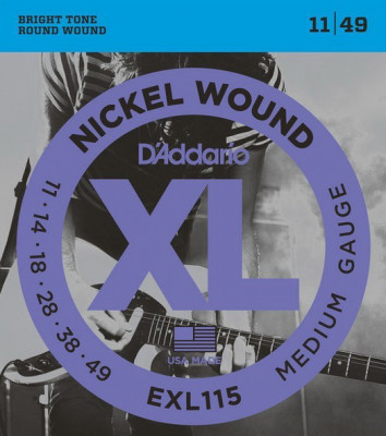 D'ADDARIO EXL115 Blues/Jazz Rock 11-49 струны для электрогитары