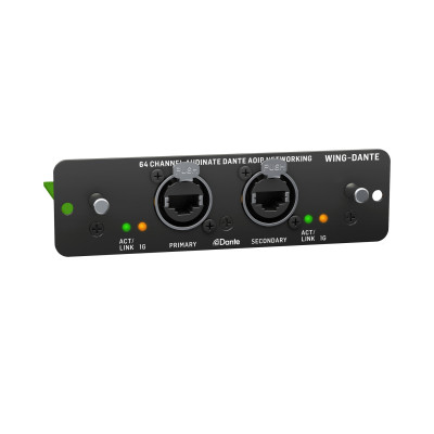 BEHRINGER WING-DANTE -  карта DANTE для цифрового микшерного пульта Behringer WING, 64х64 аудиоканала