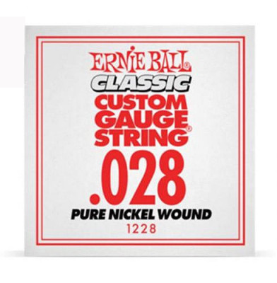 Ernie Ball 1228 калибр.028 одиночная для электрогитары/акустической гитары