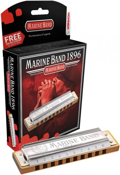 Губная гармошка диатоническая HOHNER Marine Band F nat. minor (M1896466X) с уроками