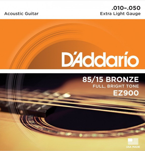 D'ADDARIO EZ900 Extra Light 10-50 струны для акустической гитары