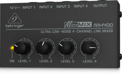 Behringer MX400 MicroMIX 4-канальный микшерный пульт