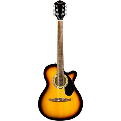 Электроакустическая гитара FENDER FA-135CE Concert Sunburst, цвет санберст