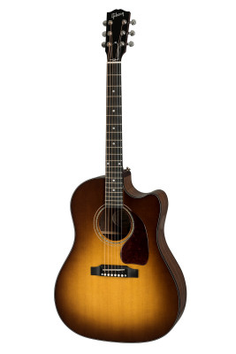 GIBSON 2019 J-45 AG Walnut (Burst) Walnut Burst электроакустическая гитара с кейсом