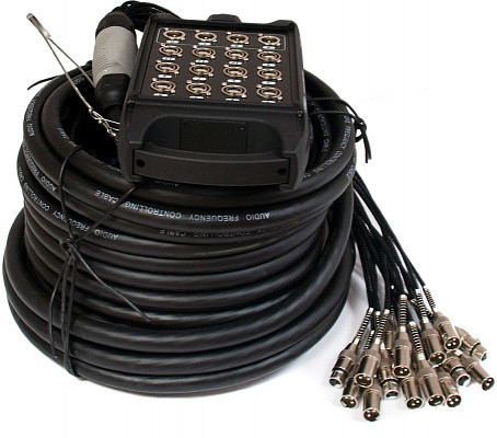 FORCE MSB-703/30 - мультикор, 12Way XLR(F)+4Way XLR(M), 30 метров