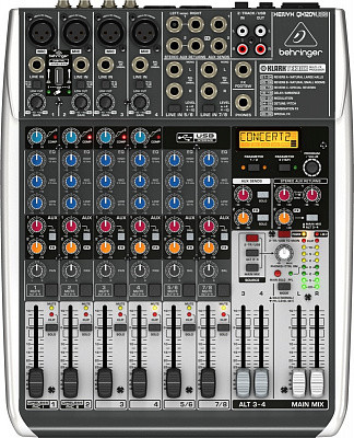 Behringer Xenyx QX1204USB микшерный пульт с ультра низким уровнем шума