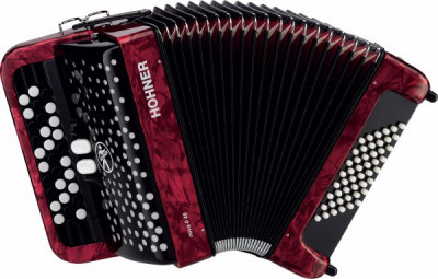 Детский кнопочный аккордеон HOHNER Nova II 48 (A1553) Red гриф B