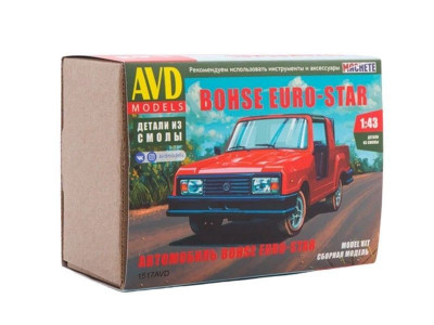 Сборная модель AVD Автомобиль Bohse Euro-Star2, 1/43