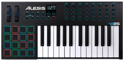 ALESIS VI25 миди клавиатура с послекасанием 25 клавиш