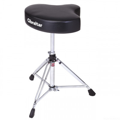 GIBRALTAR 6608 Drum Throne Motocycle Style Vinyl Seat стул для барабанщика - мотоседло