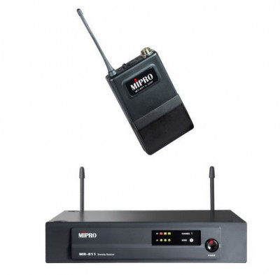 MIPRO MR-811/MT-801a UHF радиосистема аналоговая UHF с поясным передатчиком