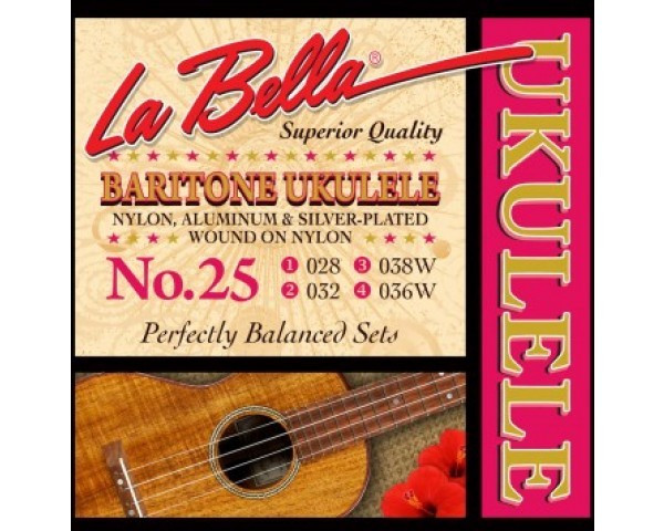 LA BELLA 25-струны для укулеле-баритон