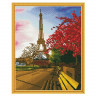 Алмазная мозаика с нанесенной рамкой 40х50 ЭЙФЕЛЕВА БАШНЯ (30 цветов)
