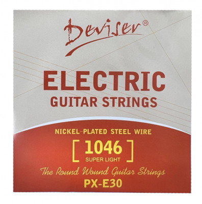 Струны для электрогитар DEVISER PX-E30, 10-46​ натяжение Super Light