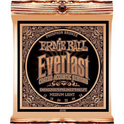 Комплект струн для акустической гитары Ernie Ball P02546, 12-54