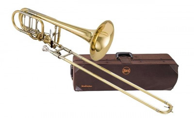 Тромбон-бас Stradivarius BACH 50AFЗG Bb/F/Gb с квартвентилем кейс и мундштук в комплекте