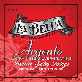 LA BELLA SMH ARGENTO EXTRA FINE SILVER PLATING – MEDIUM-HARD TENSION струны для классической гитары