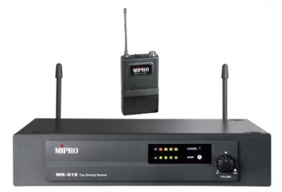 MIPRO MR-818/MT-801a True Diversity радиосистема аналоговая UHF с поясным передатчиком