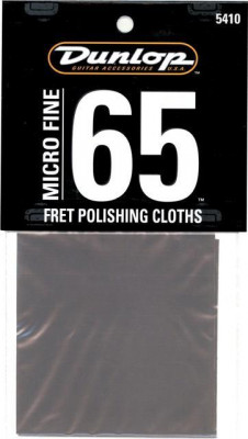 DUNLOP 5410 Micro Fine 65 Fret Polishing Cloth полировальная бумага для ладов гитары 2 шт.