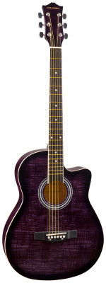 Акустическая гитара COLOMBO LF-3800 CT GS фиолетовый бёрст