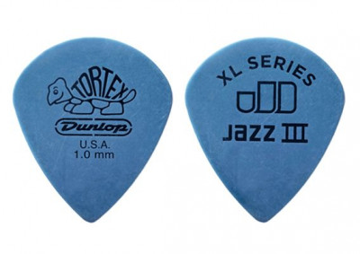 DUNLOP 498R1.0 TORTEX JAZZ III XL набор медиаторов 1 мм, 72 шт