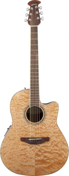 Ovation CS24P-4Q Celebrity Standard Plus Mid Cutaway Natural Quilt Maple электроакустическая гитара