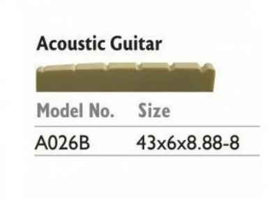 Верхний Порожек ALICE A026В для акустической гитары