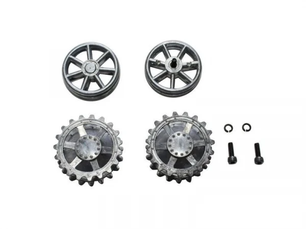 Ведущая звёздочка и ленивец металл для 1/16 Dak PZ.Kpfw. IV