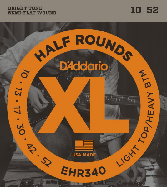 D'ADDARIO EHR340 Light Top/Heavy Bottom 10-52 струны для электрогитары