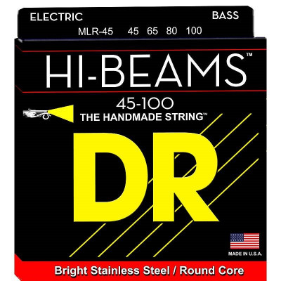 DR MLR-45 Hi-Beam струны для бас-гитары среднелегкого натяжения (45-100)