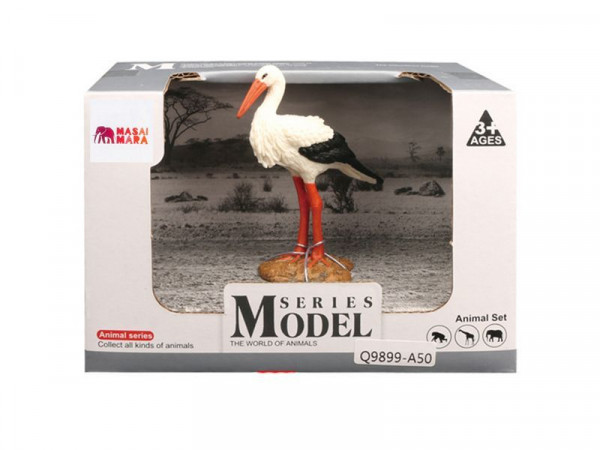 Фигурка игрушка MASAI MARA MM211-152 серии "Мир диких животных": птица Аист