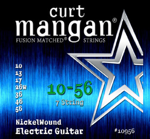 CURT MANGAN 10-56 Nickel Wound (7-String) Set струны для 7-струнной электрогитары