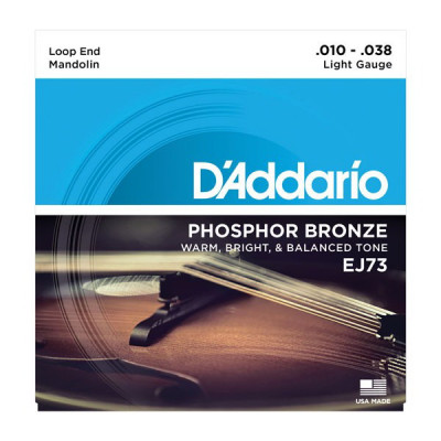 D'ADDARIO EJ73, Medium, 10-38 струны для мандолины