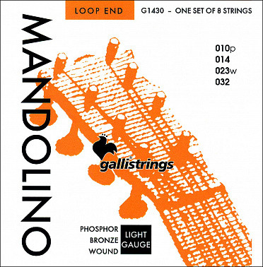 Струны для мандолины GALLI STRINGS G1430 (10-.014-.023w-.032)