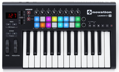 NOVATION Launchkey 25 MK2 миди-клавиатура с полноцвенными пэдами